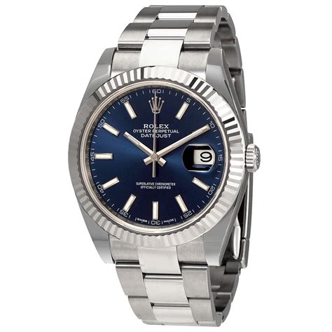 rolex blue oyster perpetual datejust